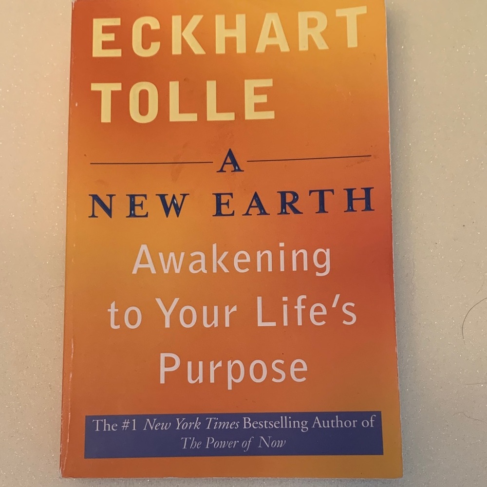 Orange 'A New Earth' Coffee Table Book